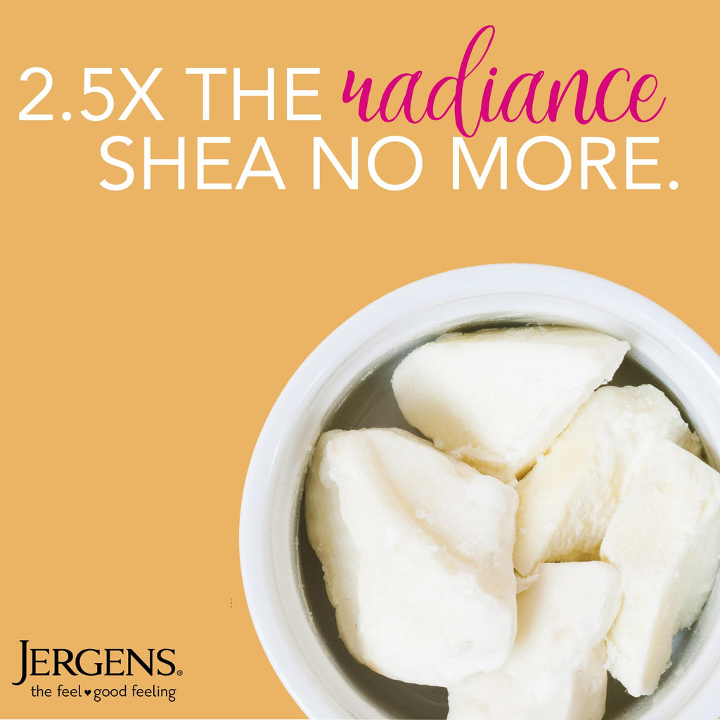 Jergens Shea Butter Body Lotion, Deep Moisturizer for Dry Skin, 16.8 fl oz