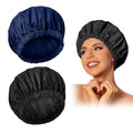 Edoneery Reusable Shower Caps for Women, Waterproof Long Hair Bonnet