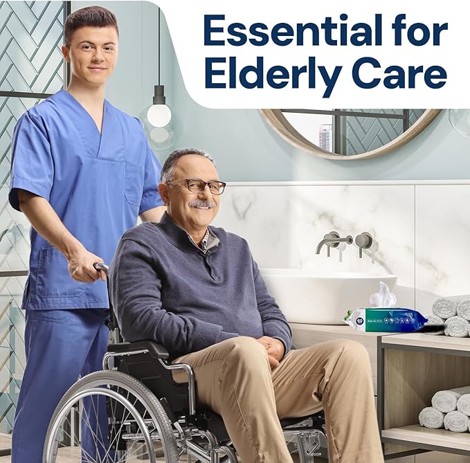OPTEEL Adult Wipes for the Elderly – Extra Large 8x13, Pre-Moistened 240ct