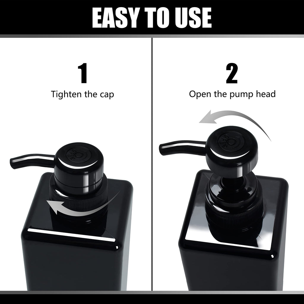 Soap Dispenser, YACEYACE 22oz Set of 3 Empty Hand Soap Dispenser