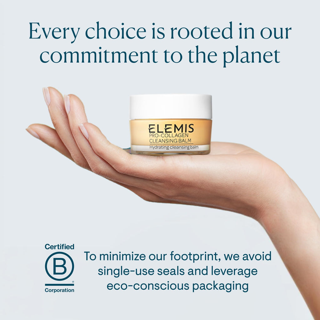 ELEMIS Pro-Collagen Cleansing Balm Makeup Remover, Hydrating Facial Cleanser, Oil Cleanser, Oil Makeup Remover, Deep Cleanse, 20g, Original New