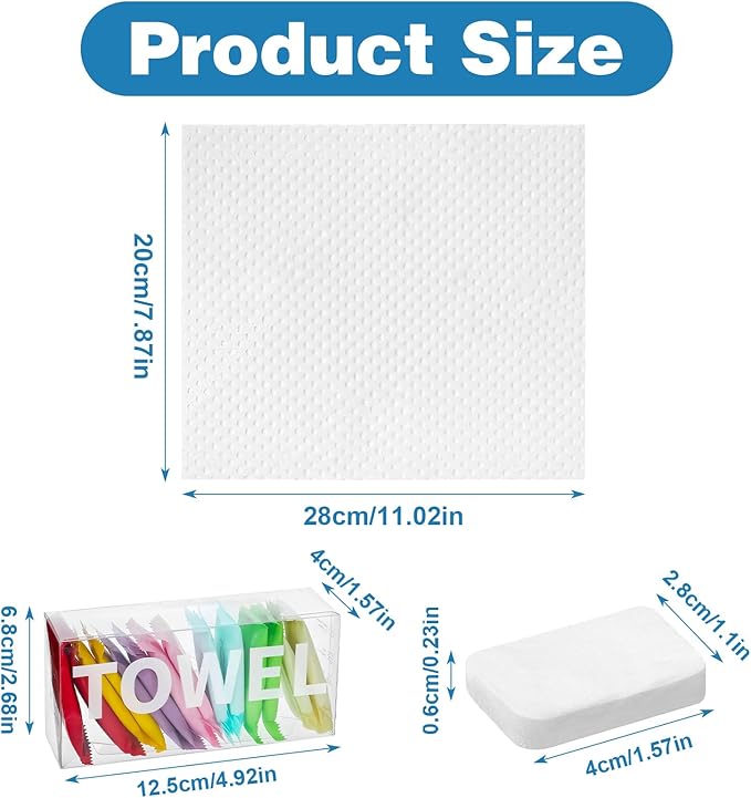 140 Pack Disposable Compressed Face Towels for Travel - 11x 7.87inch Portable Compressed Towel Tablets - Reusable Cotton Facial Towel for Outdoor, Camping, Hotel, Gym, Daily Use, Dog ,Beauty Salon