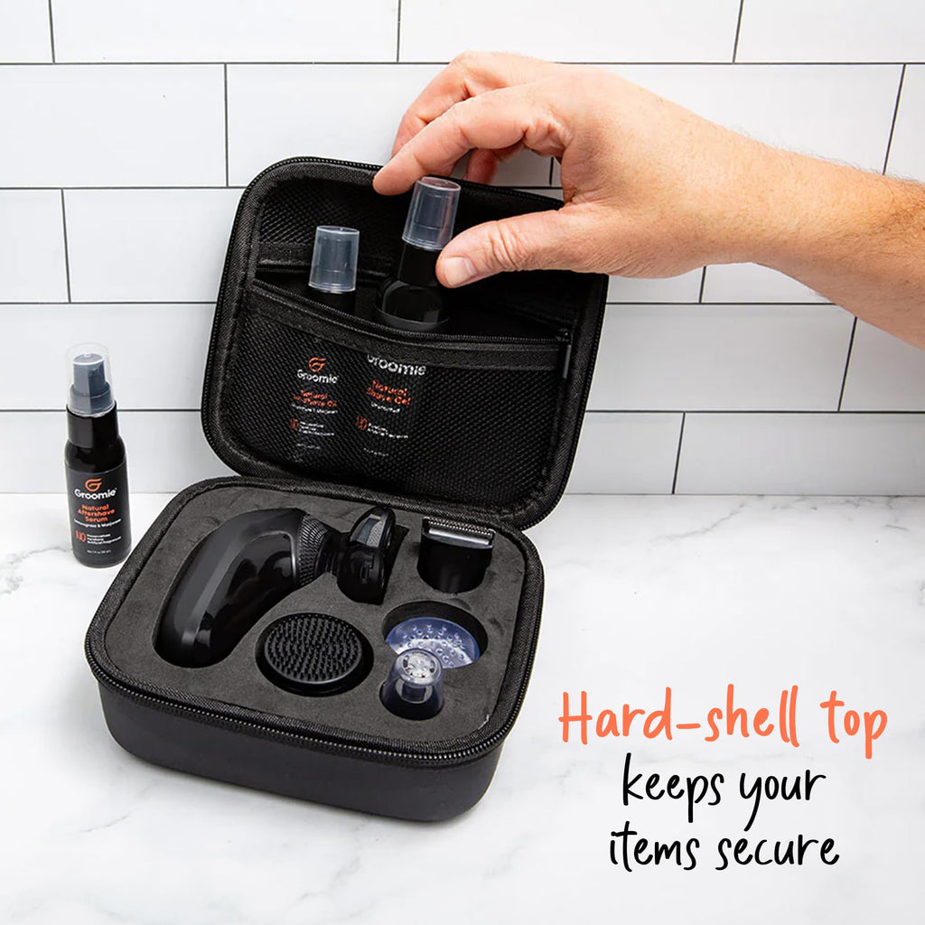 Groomie Travel Case for BaldiePro Electric Head Shaver, Hard Storage Case
