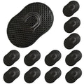 Soft 'N Style 12 Packs Pocket Palm Combs, Shampoo Comb, Massager Hair Brush Comb, Scalp Massager Brush Comb, Wave Brush, Palm Hair Brush (Black)