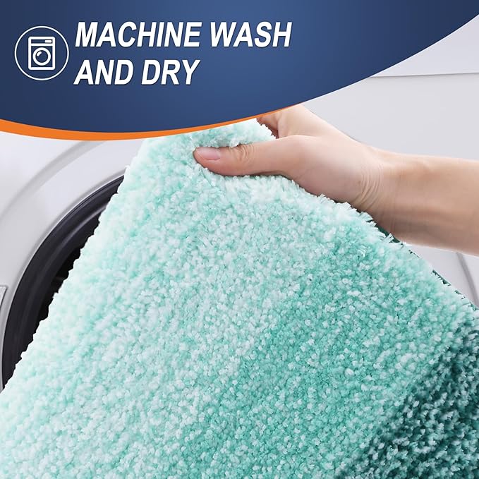 OLANLY Microfiber Bathroom Rugs Sets 3 Piece, 30"x20"+24"x16"+24"x20"