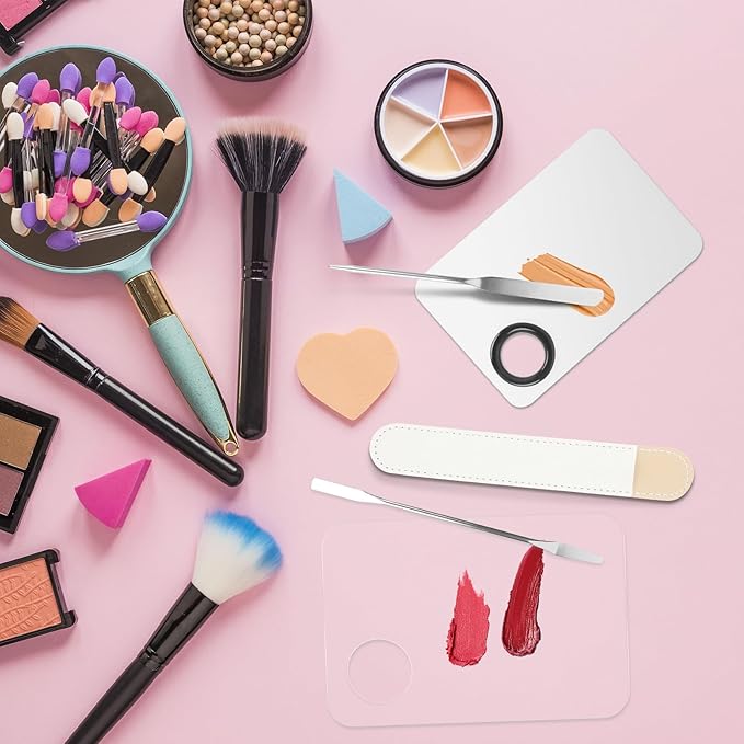 5pcs Makeup Spatula Korean Set with Foundation Spatula and Makeup Palette