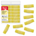 Annie Snap-On Magnetic Rollers 3/4 Inch Yellow 12 Pack - Medium Hair Curlers for Curls & Waves - Durable, Reusable & Easy to Use on Dry or Damp Hair - Secure Fit for All Hair Types