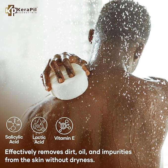 KERAPIL Exfoliating Body Wash, Coconut and Vanilla, 16 fl oz