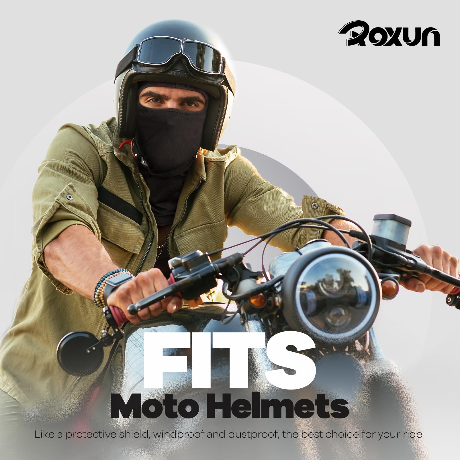 ROXUN Balaclava Ski Mask, 2 Pack Summer Motorcycle UV Protection Shiesty