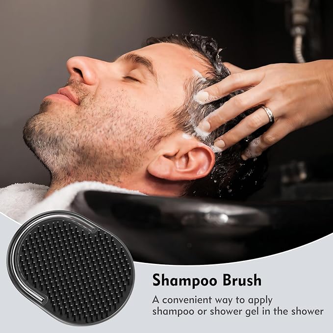 6 Pcs Palm Combs for Men, Massager Hair Brush Comb,Shower Comb,pocket brush