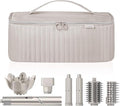 Lexeeco Travel Carrying Case for Hair Dryer Shark Flexstyle Dyson Airwrap Brush Hair Accessories Tools Storage Bag for Revlon Hairdryer Styler Organizer (Camel)