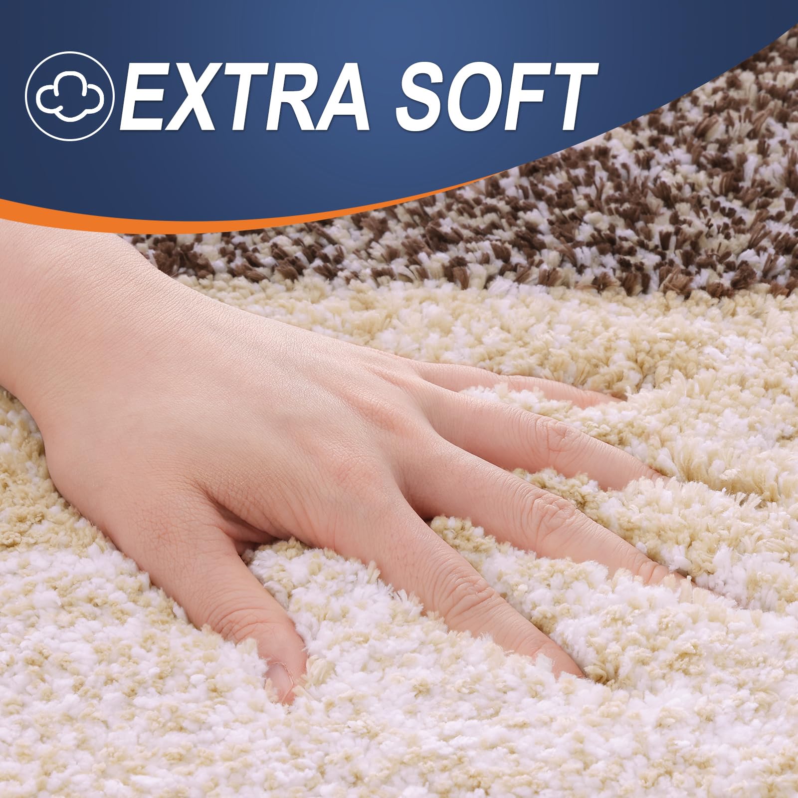OLANLY Microfiber Bathroom Rugs Sets 3 Piece, 30"x20"+24"x16"+24"x20"