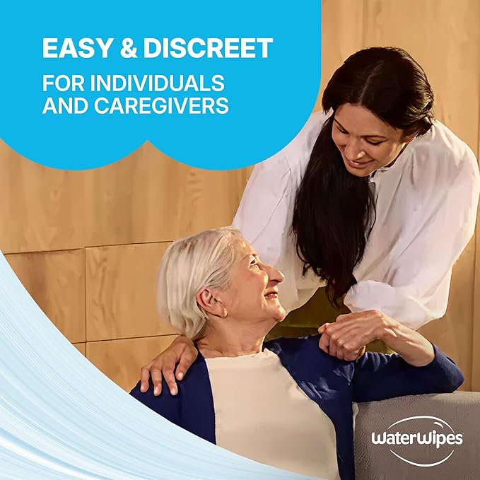 WaterWipes Sensitive Whole Body Cleansing Wipes, 99.9% Purified Water, XL Textured Wipes, Incontinence Care, Fragrance Free, 180 Count