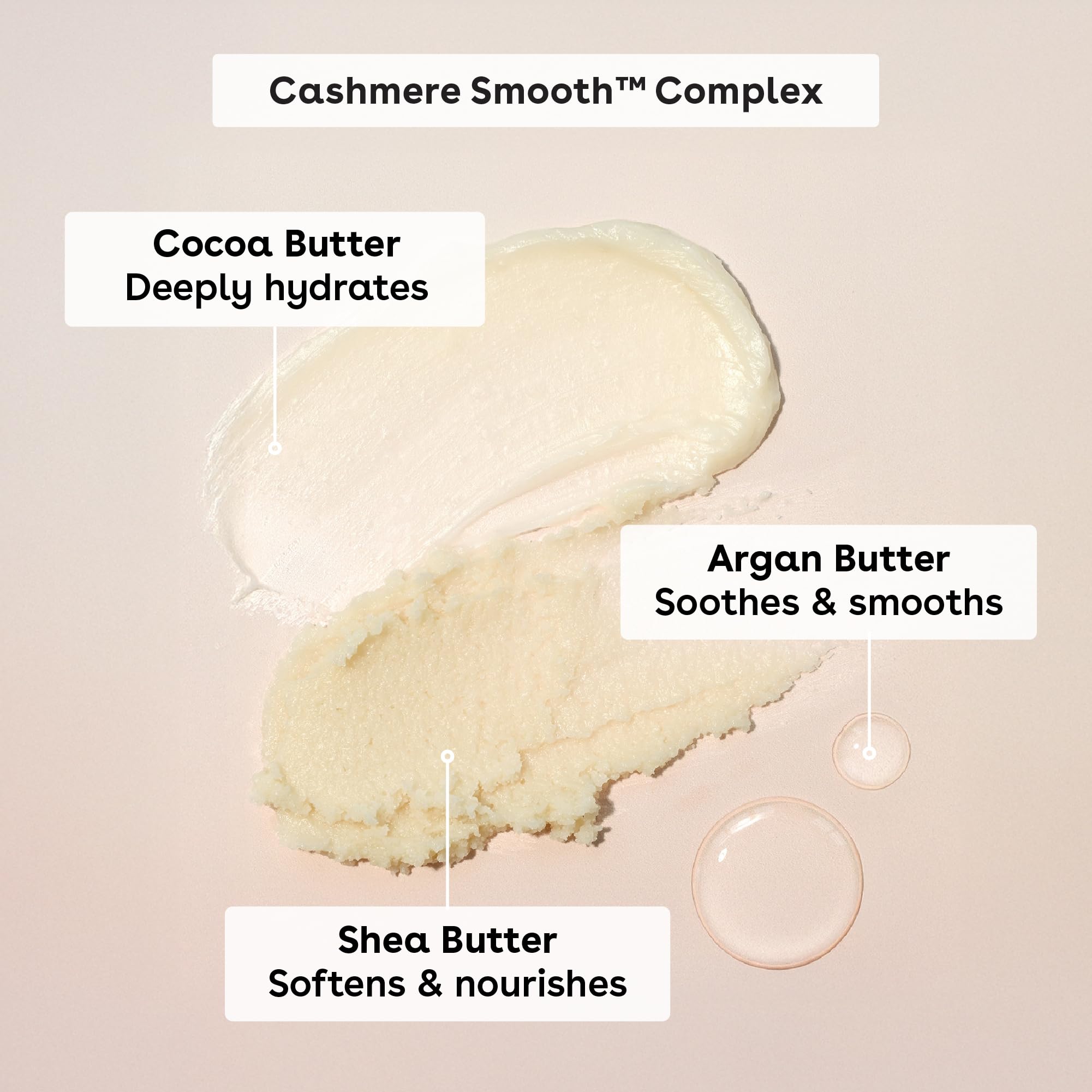 eos Cashmere Skin Collection Post-Shave Smooth Body Cream- Vanilla Cashmere, 72-Hour Hydration, Nourishing, Body Care, Shea Butter, 7 fl oz