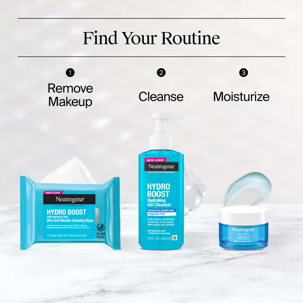 Neutrogena Hydro Boost Water Gel + Trial Cleanser, 2 pk