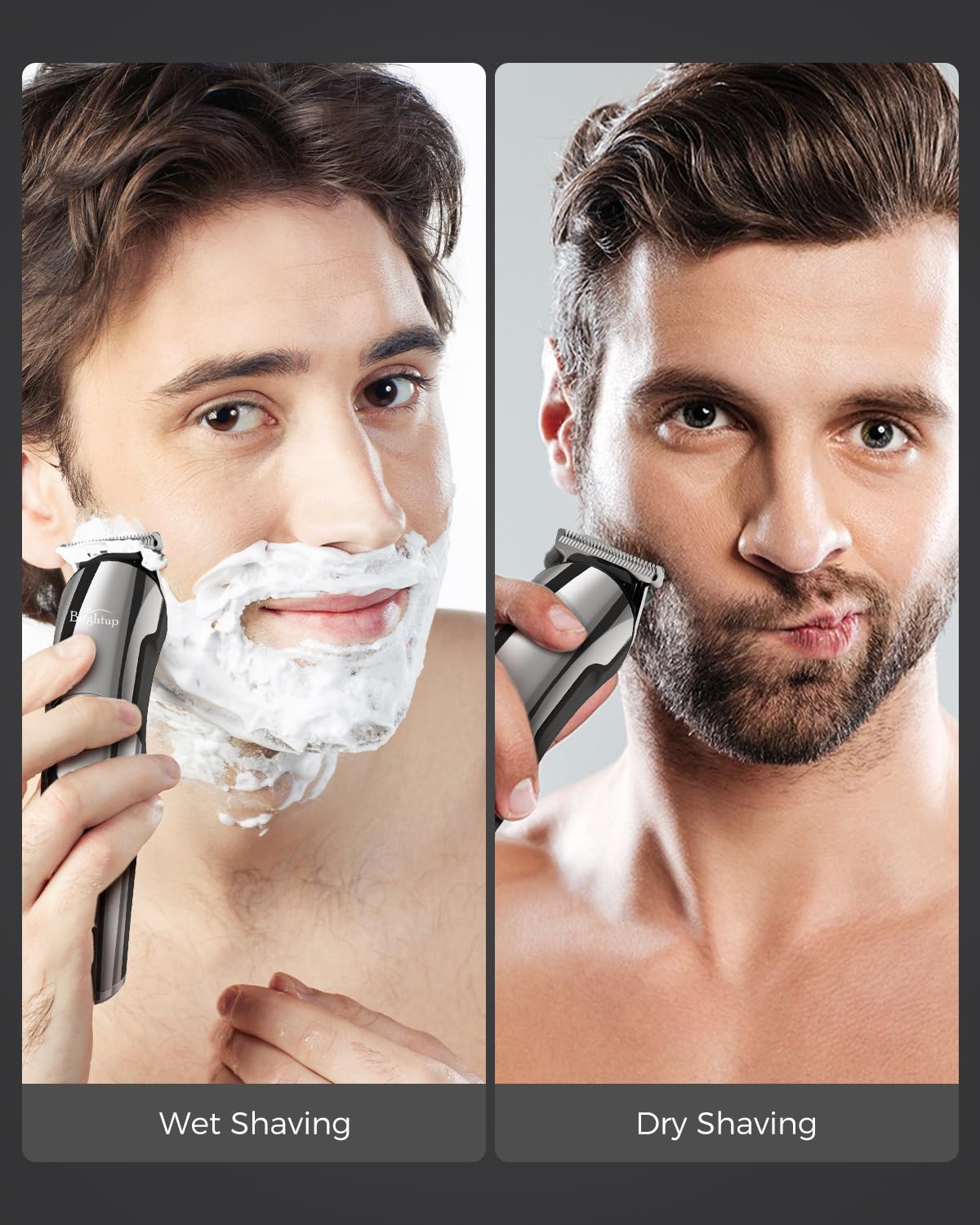 Brightup Beard Trimmer for Men - Electric Razor & Shaver