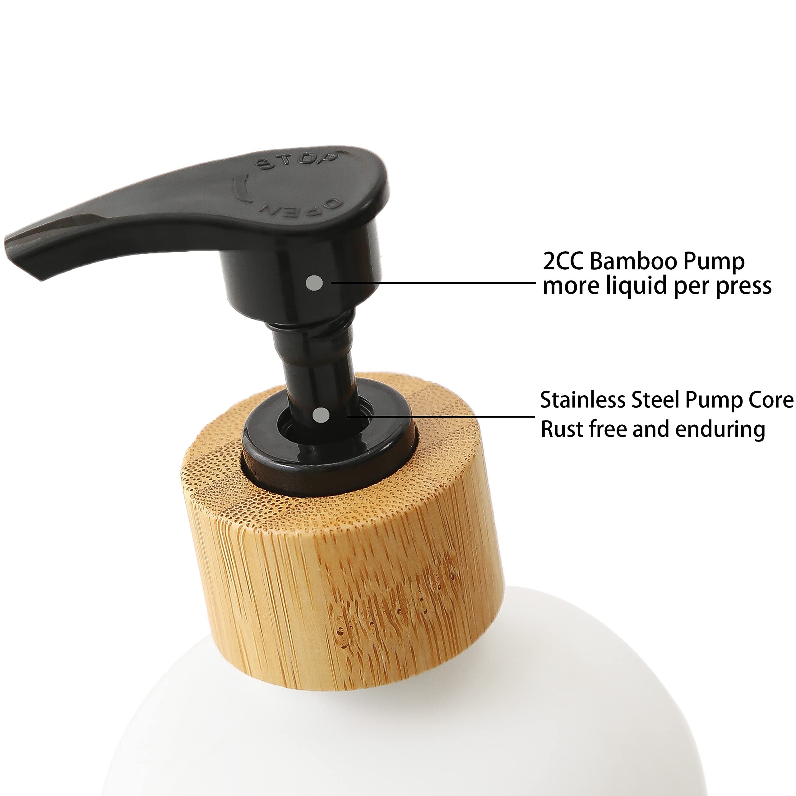 Dish Soap Dispenser for Kitchen,Glass Hand Soap Dispenser, Modern Farmhouse Decorfor Bathroom,Kitchen Decor