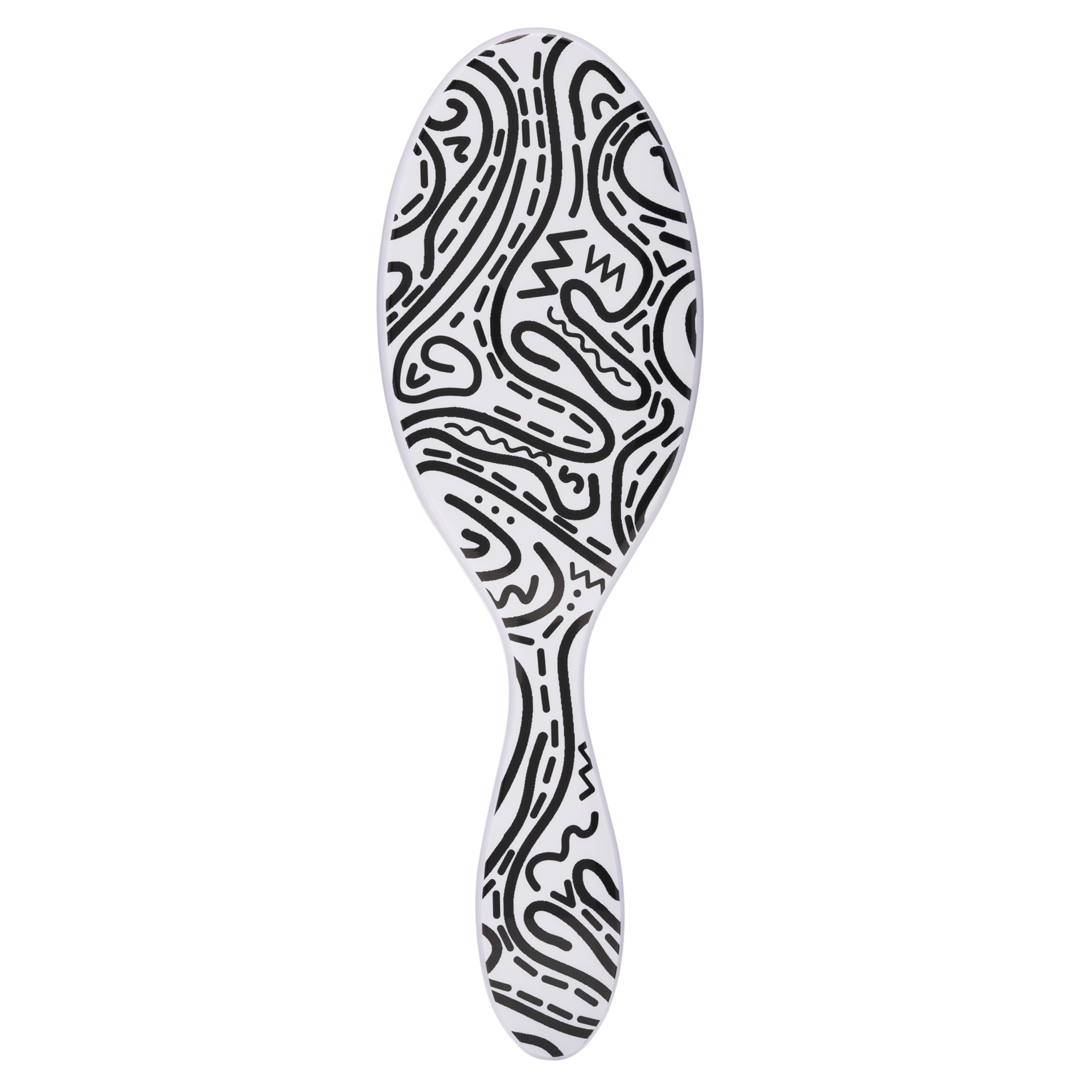 Wet Brush Original Detangler Hair Brush, Hipster Doodle, Ultra-Soft IntelliFlex Bristles, Detangling Bristles Glide Through Tangles (Wet & Dry Hair), Women & Men (Pack of 1)