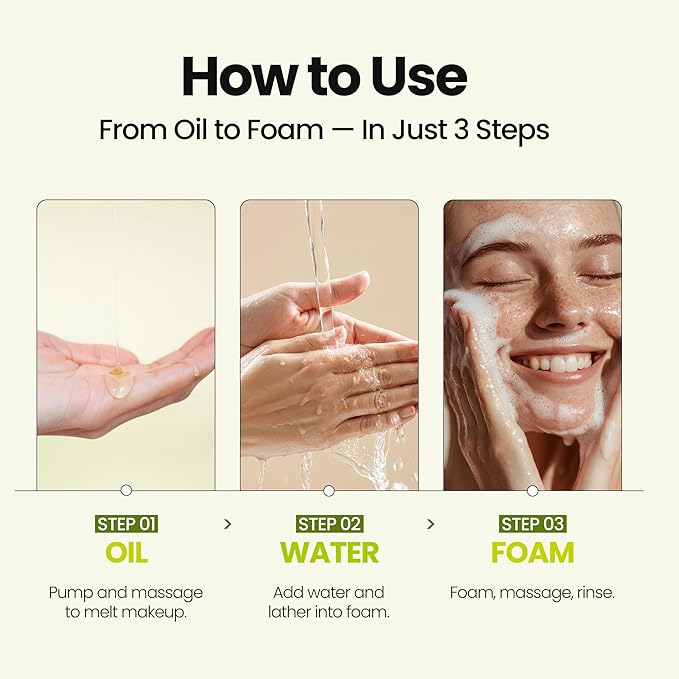 [K-Beauty] Hyaluron Vita Oil to Foam - All-in-One Korean Face Wash Oil-Based Foaming Facial Cleanser - Deeply Hydrating Makeup & Blackhead Remover Cleansing Oil for Dry Skin Types 3.88 fl oz
