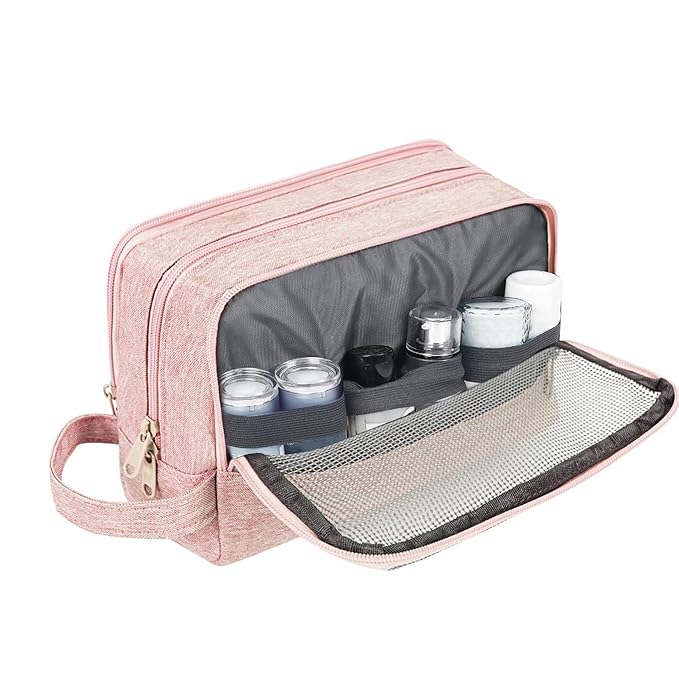 WANDF Travel Toiletry Bag for Men, Small Dopp Kit for Toiletries