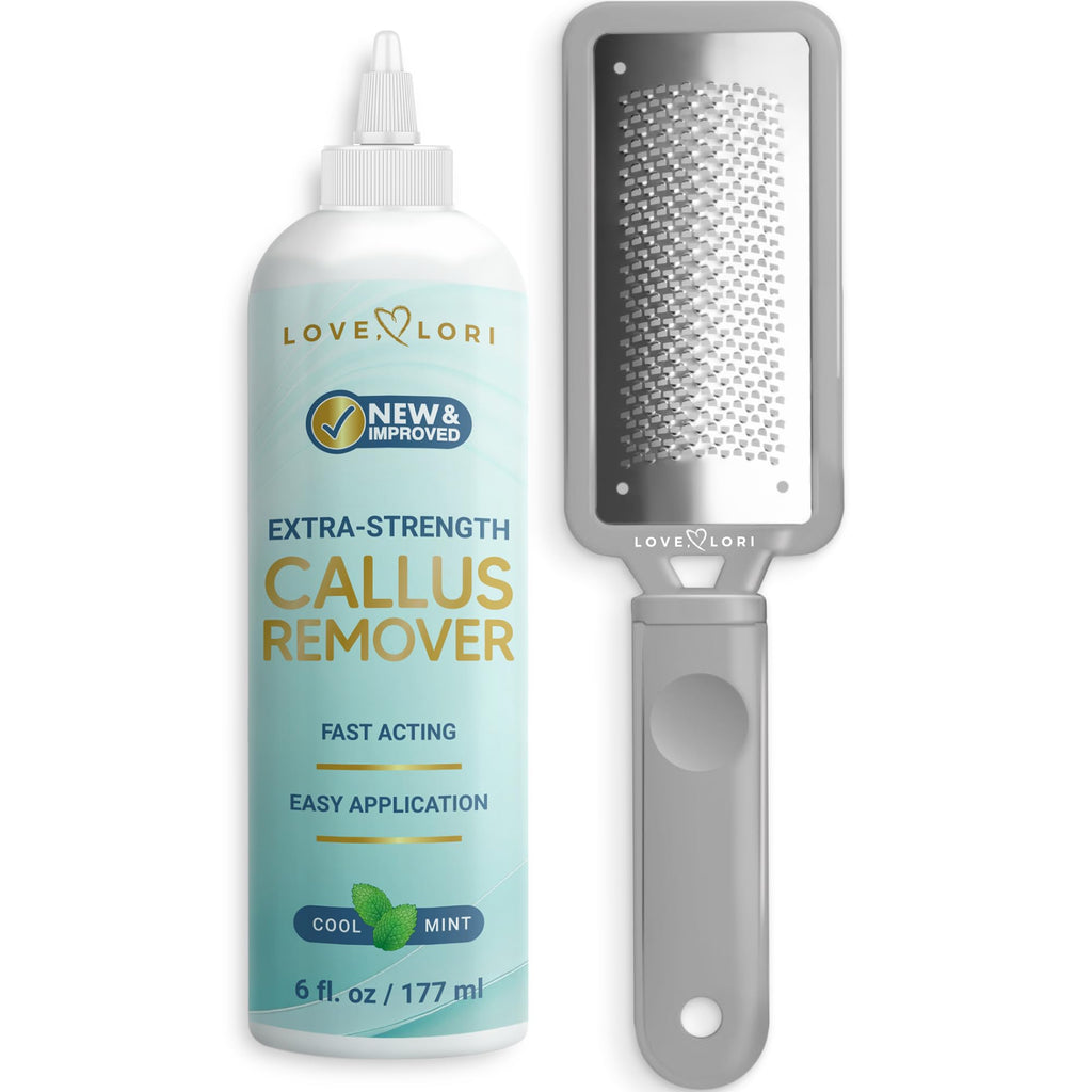 Love Lori Foot Callus Remover Kit - Gel & Foot Scraper for Dead Skin, 6oz