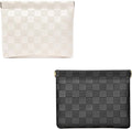 HIGH FIT Faux leather Pocket Cosmetic Bag for Purse,Coin Purse Lipstick Cosmetic Accessories Organizer, Travel Kit Storage Pouch,Waterproof Portable No Zipper Self-closing