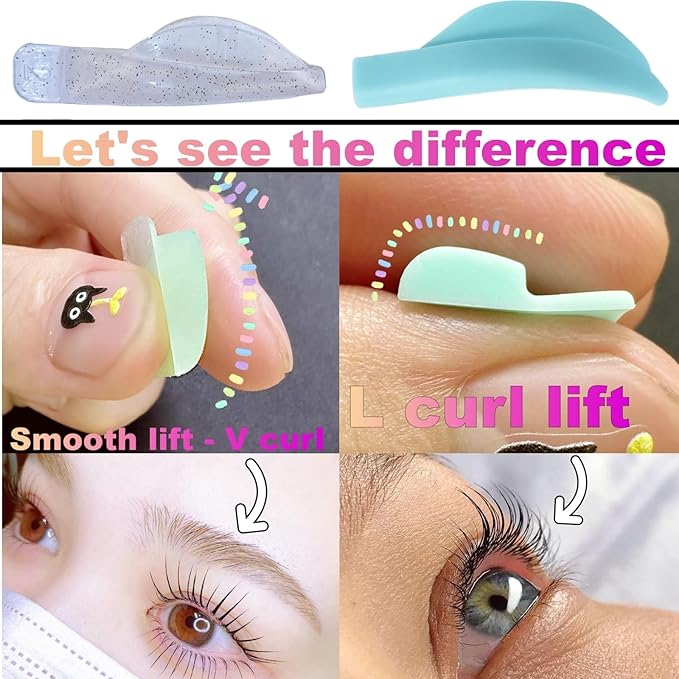 Lash Lift Shields C Curl 4 Size Lifting Pad Rapid Lifting Eyelash Shield Shiny Perm Rods Make Cat Eye Curl Flexible Pads Extreme Rod 100 Use Elastic Lami Perming Roller Big Pad For Long Eyelashes