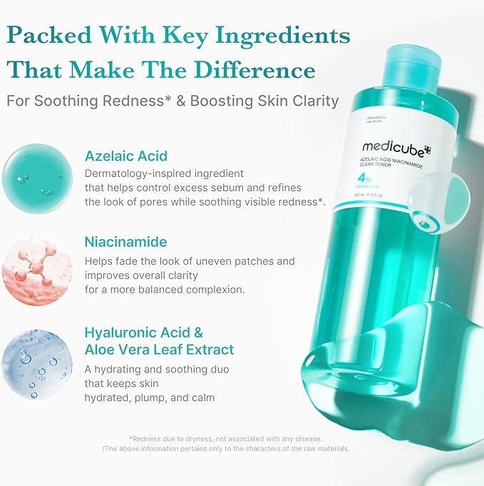 medicube Azelaic Acid Niacinamide Clarifying Toner