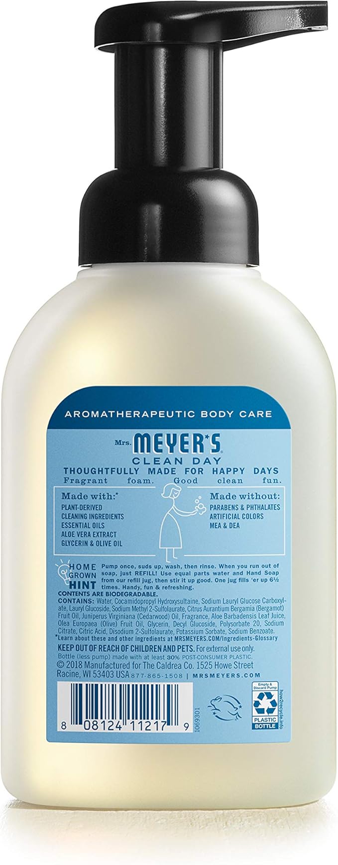 MRS. MEYER'S CLEAN DAY foaming Hand Soap, Rainwater Scent (10 Fl Oz (Pack of 1))