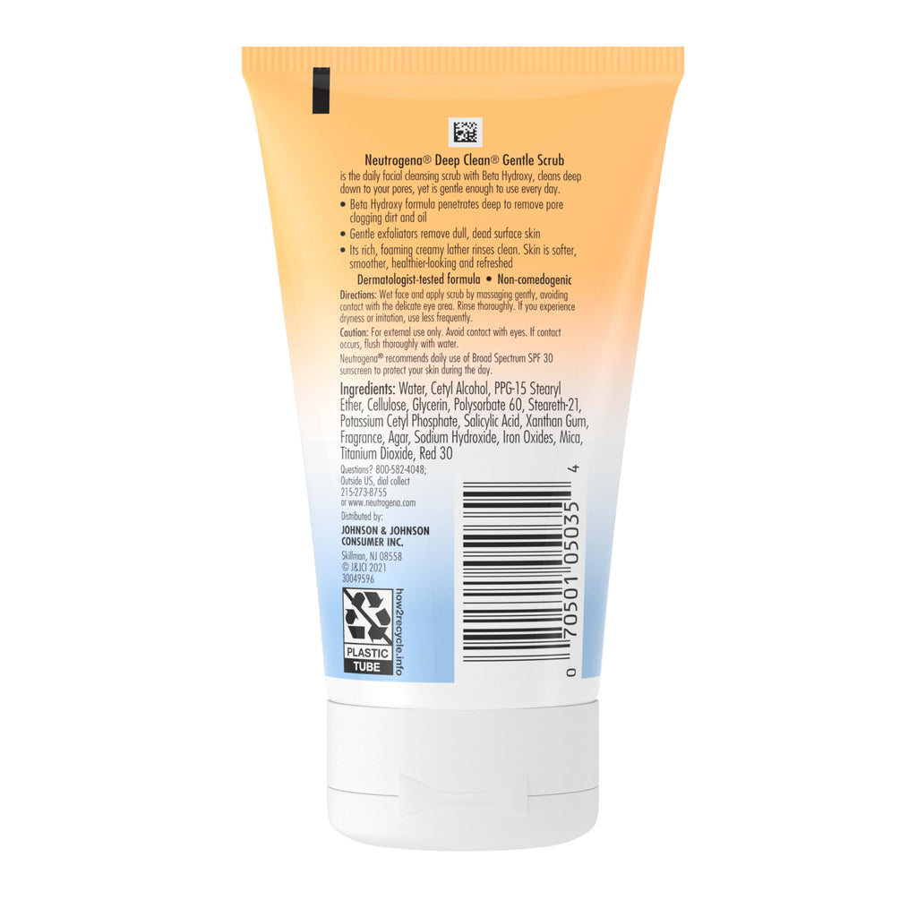 Neutrogena Deep Clean Gentle Daily Facial Scrub, 4.2 fl. Oz