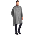 Betty Dain Lightweight Crinkle Nylon Hair Cutting/Styling Cape, Water Resistant, Ultra Lightweight Crinkle Antron Nylon, Repels Hair, Neck Snap Closure, Generous 54 x 60 Inch Size, Silver