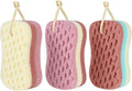 KECUCO 3 Pcs Bath Sponge for Women, Men, Adults, Kids. Sponge Loofah Body Scrubber Shower Sponge for Body Wash Bathroom, Body Sponge Bathing Accessories(Small Sizes)