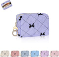 Playexen Mini Cosmetic Bag, Corduroy Small Makeup Bag for Purse, B-LP