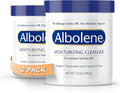 Albolene Moisturizing Cleanser & Makeup Remover - Fragrance-Free Cold Cream Cleanser for Waterproof Makeup & Oil Removal - Hydrating Face Cleanser for Dry, Sensitive, & Mature Skin - 12 oz (2 Pack)