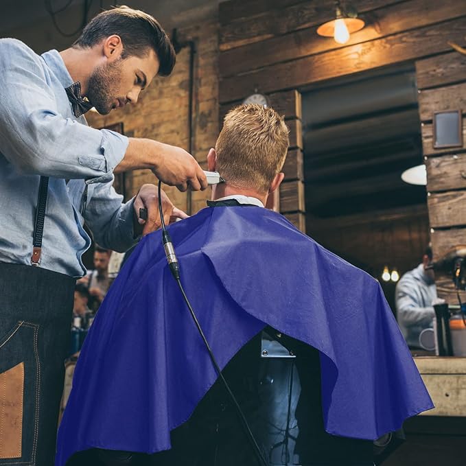 izzycka Barber Cape Salon Large Hair Cutting Capes Haircut for Men Blue