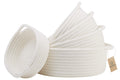 NaturalCozy 5-Piece Round Woven Cotton Rope Storage Baskets for Organizing, Small Shallow Nesting Set for Montessori Toys, Entryway Catchall, Fruit Bowl, Key Tray, Remote Holder, Nursery & Pet Toys