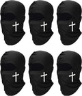 SATINIOR 6 Pcs Ski Mask Cover Balaclava Full Face Mask Summer Face Cover UV Windproof Balaclava for Men Women Outdoor Sports