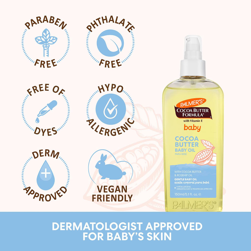 Palmer's Cocoa Butter Formula Nourishing Baby Oil with Vitamin E (5.1 Oz)