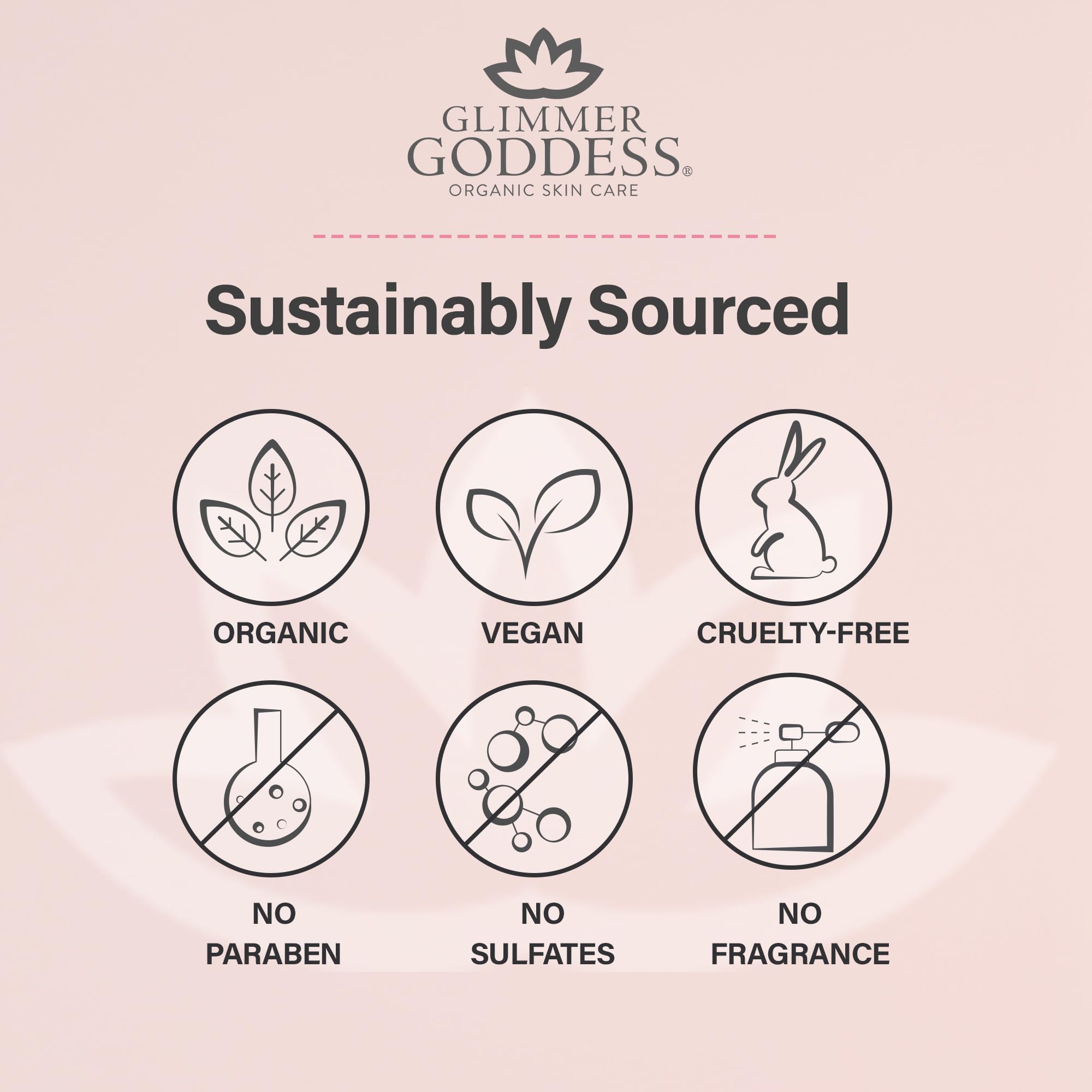GLIMMER GODDESS Organic Whipped Body Butter for Women - Moisturizer Cream with Shea & Cocoa Butter, Almonds & Coconut Oil - Lemon Verbena, 8oz
