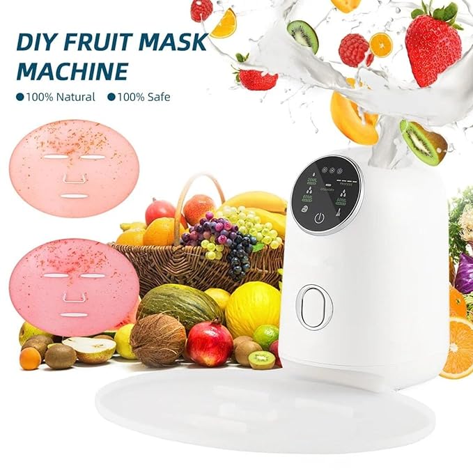 Hcircome Face Mask Maker Updated Facial Mask Machine with 32pcs Collagen Pills Make Face Masks Kit Home Automatic DIY Face Mask Maker, Facial Cream Maker Gifts for Women Girls