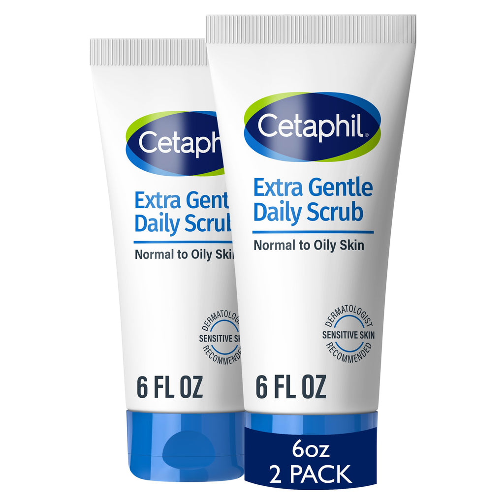 Cetaphil Exfoliating Face Wash, Gentle Daily Scrub, Sensitive Skin, 6 Fl Oz