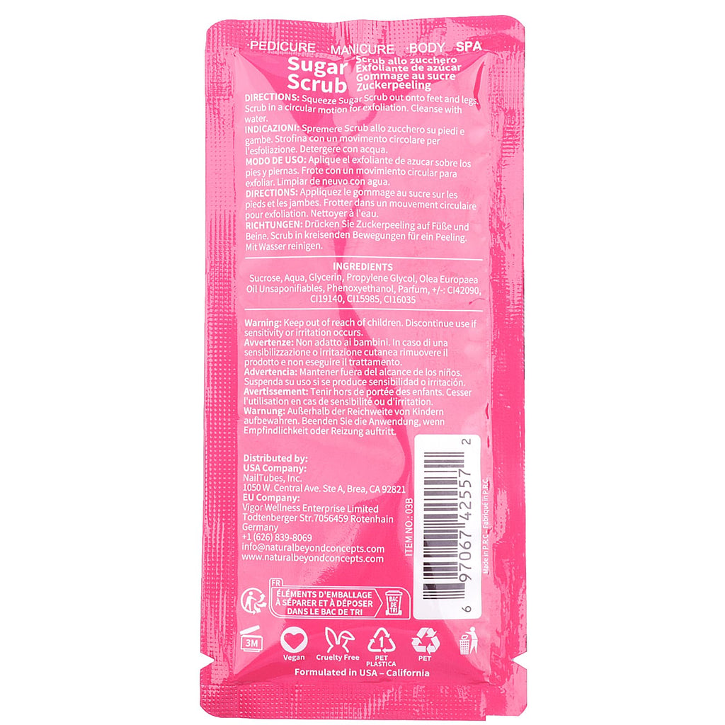 nbc BeautiLab Pedicure Kit Foot Soak Set: Bubble Salt, Sugar Scrub, Massage Mask, Massage Lotion in a Box, 4 Step Foot Spa Kit for Dry Feet and Tired Feet（1 Set Rose