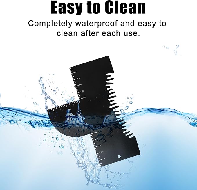 Penitue 2pcs Barber Enhancement Cards with Measurement Indicators, Reusable Hairline & Beard Shaping Tool Color Spray Edge Alignment Tool for Men's Beard & Hair Styling (Black)