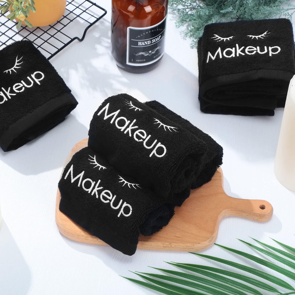 Shimeyao 36 Pcs Black Makeup Towels Washcloths 13x13 in Face,Classic