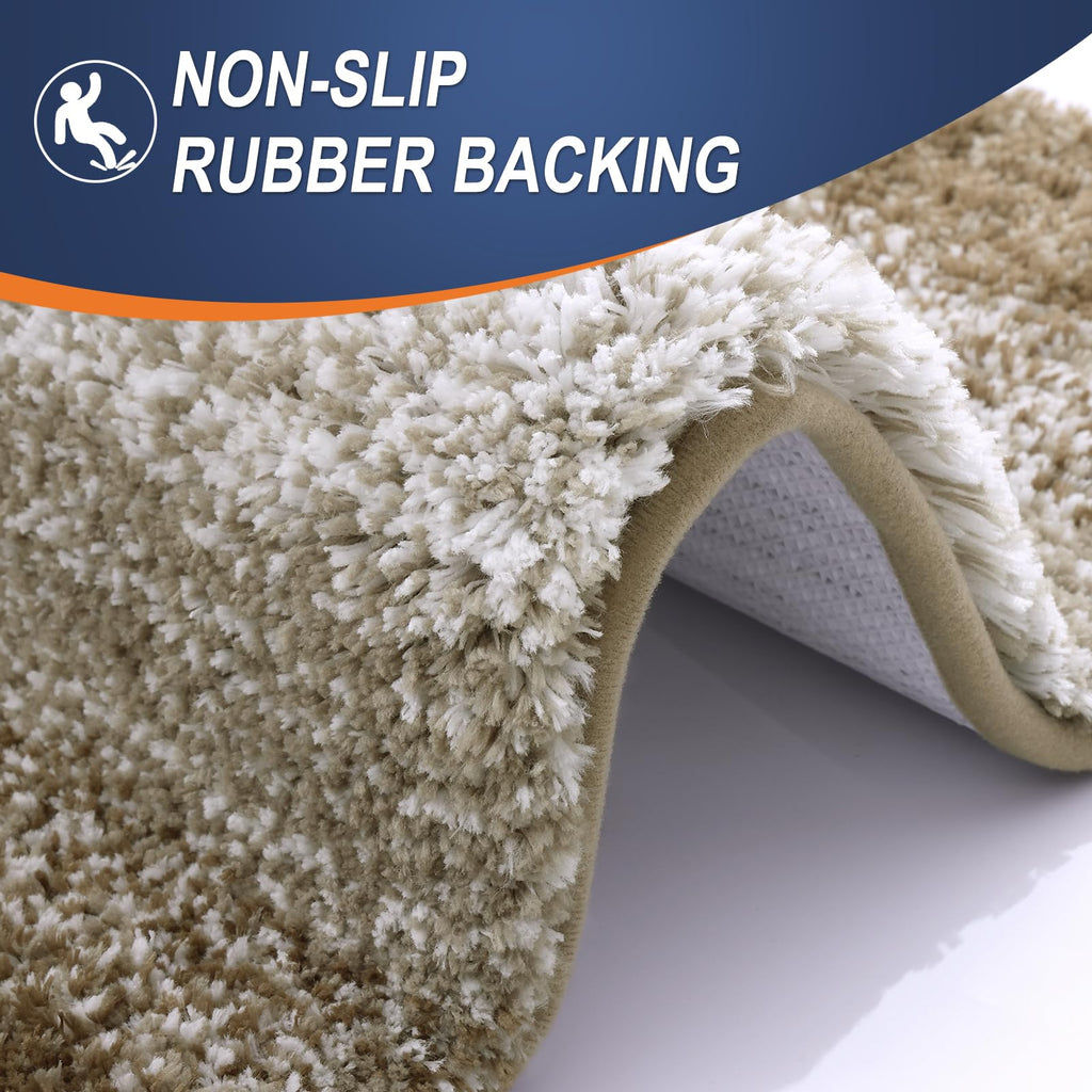 OLANLY Microfiber Bathroom Rugs Sets 3 Piece, 30"x20"+24"x16"+24"x20"
