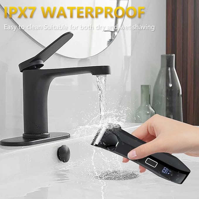 Manscaper Men's 2-in-1 Body Trimmer, Ball Shaver IPX7 Waterproof