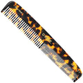 KENT 9T Fine Tooth & Wide Tooth Comb Detangler - Large Handmade Saw-Cut Dressing Comb - Wet/Dry Hair Comb for Women & Men, Made in England (Yellow Tokyo), 1 Count