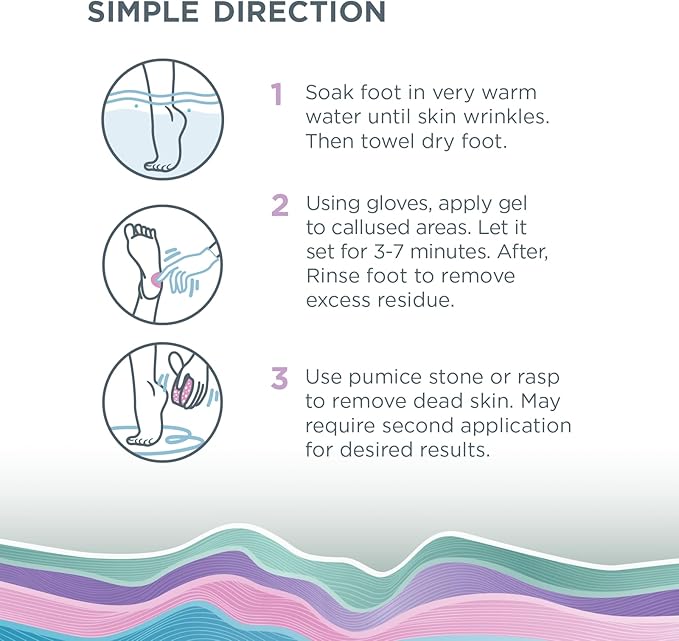Lee Beauty 8oz Professional Gel Callus Remover for Feet - Original Fast-Acting Formula, Extra Strength for Cracked Heels & Dead Skin (Pack of 2)