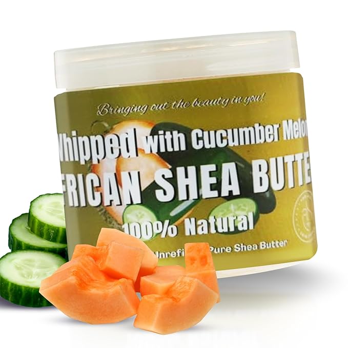 RA COSMETICS Whipped Shea Butter, Cucumber-Melon, 12oz