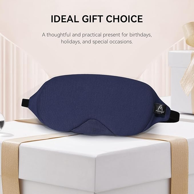 Mavogel Cotton Sleep Mask with Updated Bending Nose Design, 100% Handmade